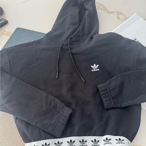 Adidas Black Pullover with Trefoil Logo
